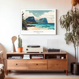 Lord Howe Island Tranquil Scenery Travel Poster