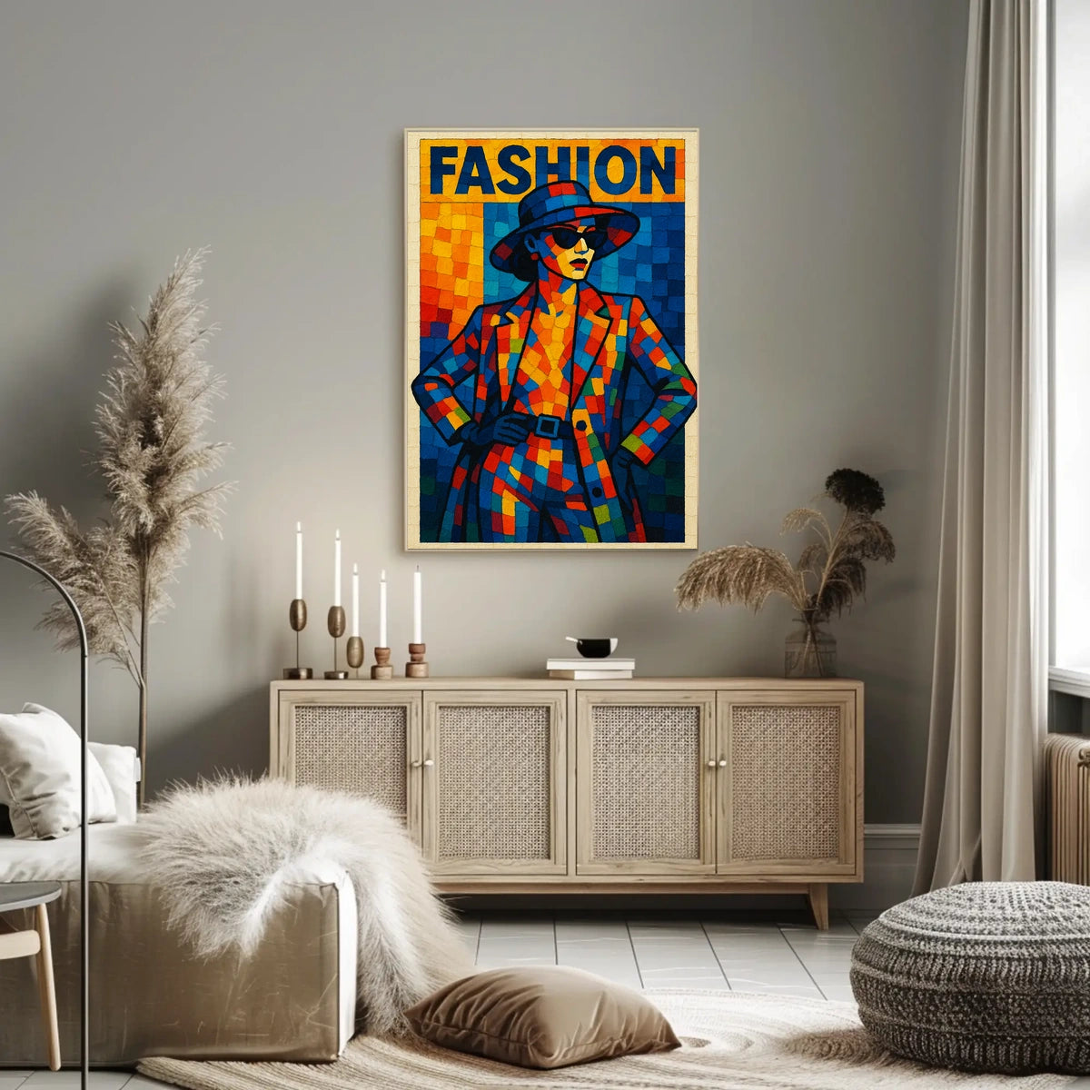 Vibrant Fashion Mosaic Poster
