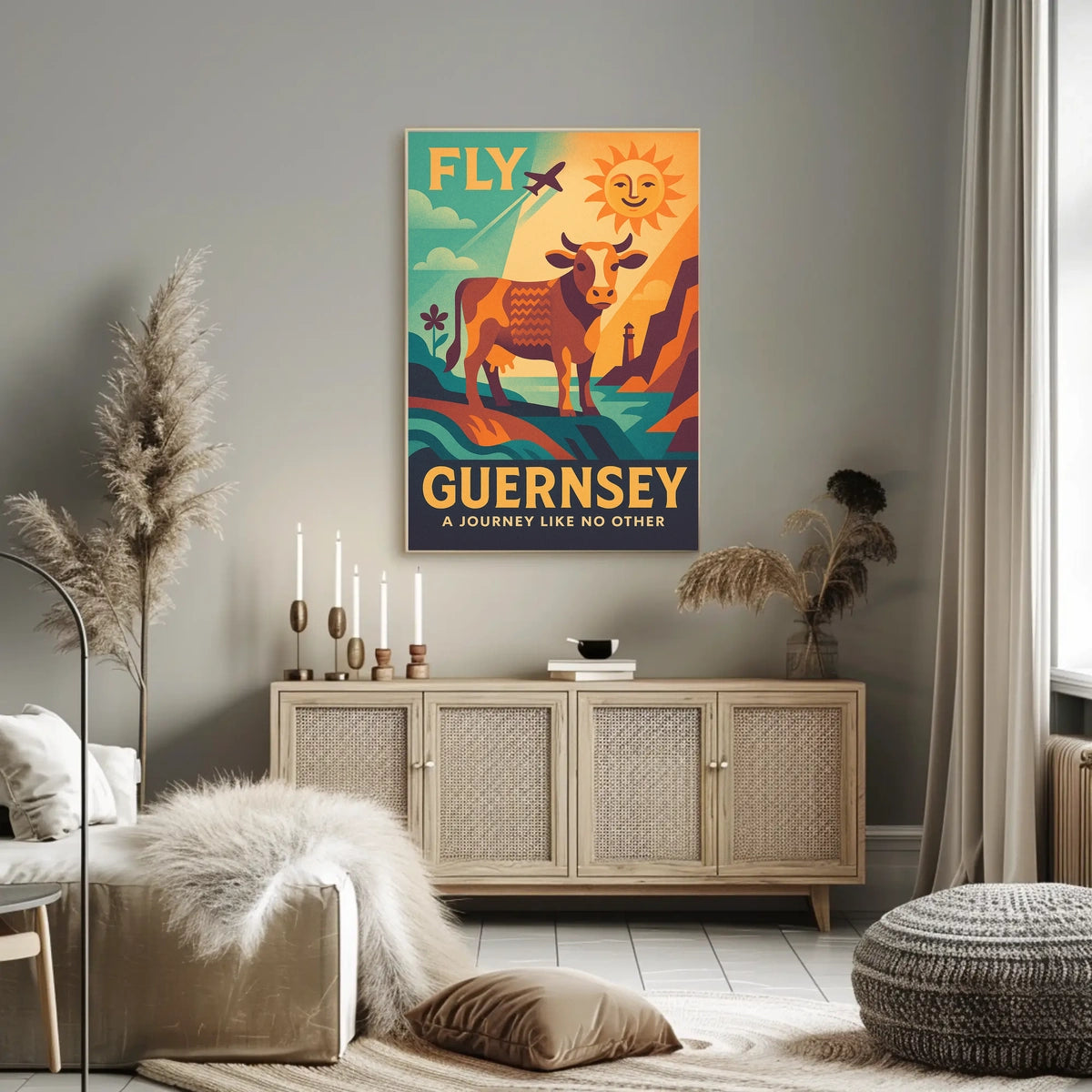 Fly to Guernsey Poster