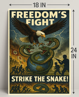 Freedom's Fight Strike the Snake! Poster PosterGoat