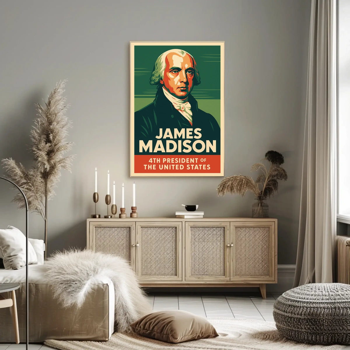 James Madison 4th President Poster