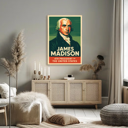James Madison 4th President Poster