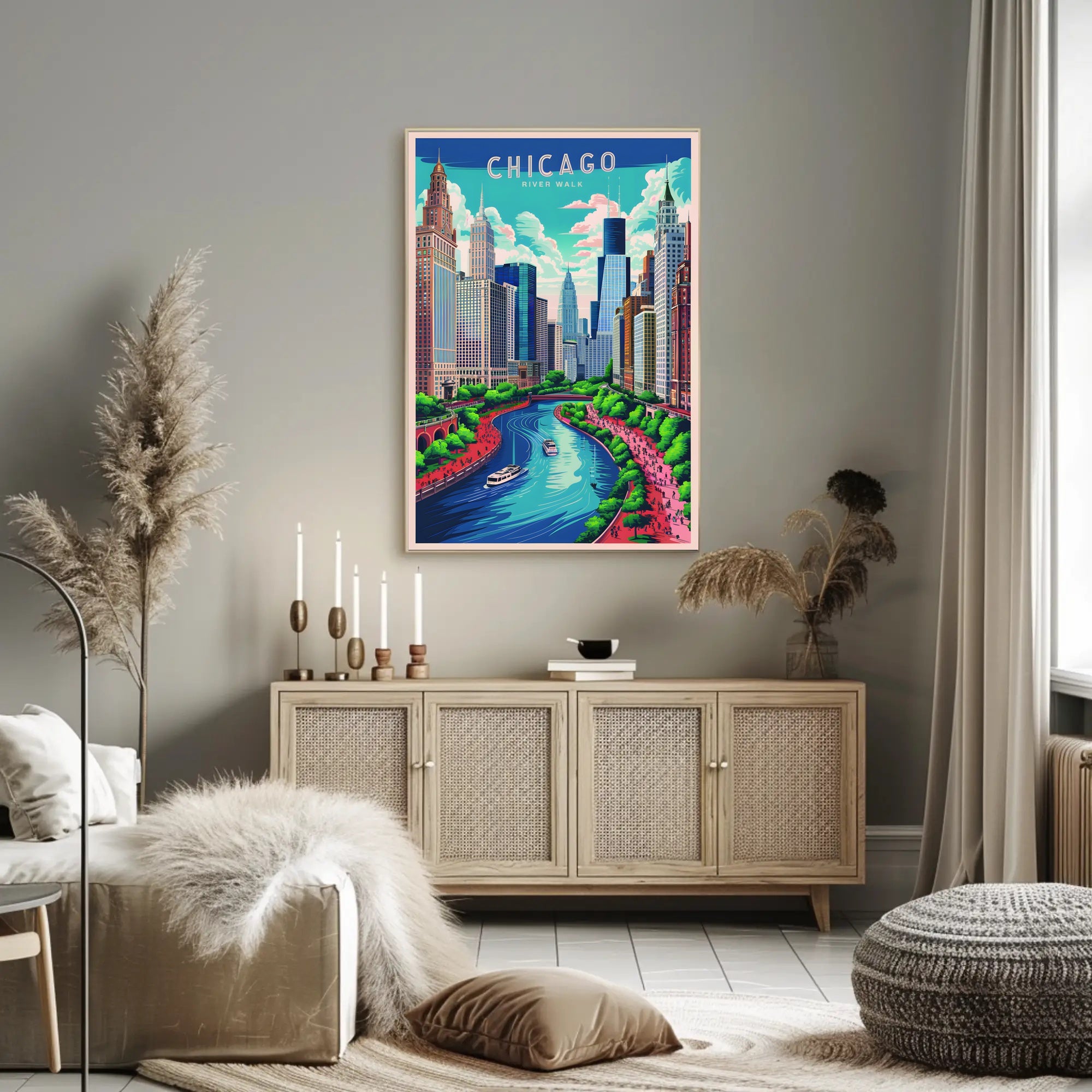 Chicago Riverwalk Poster