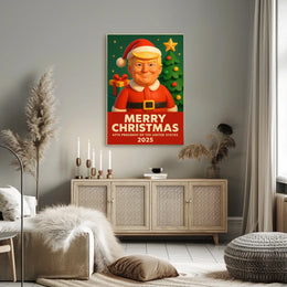 Santa Claus 2025 Presidential Christmas Political Poster