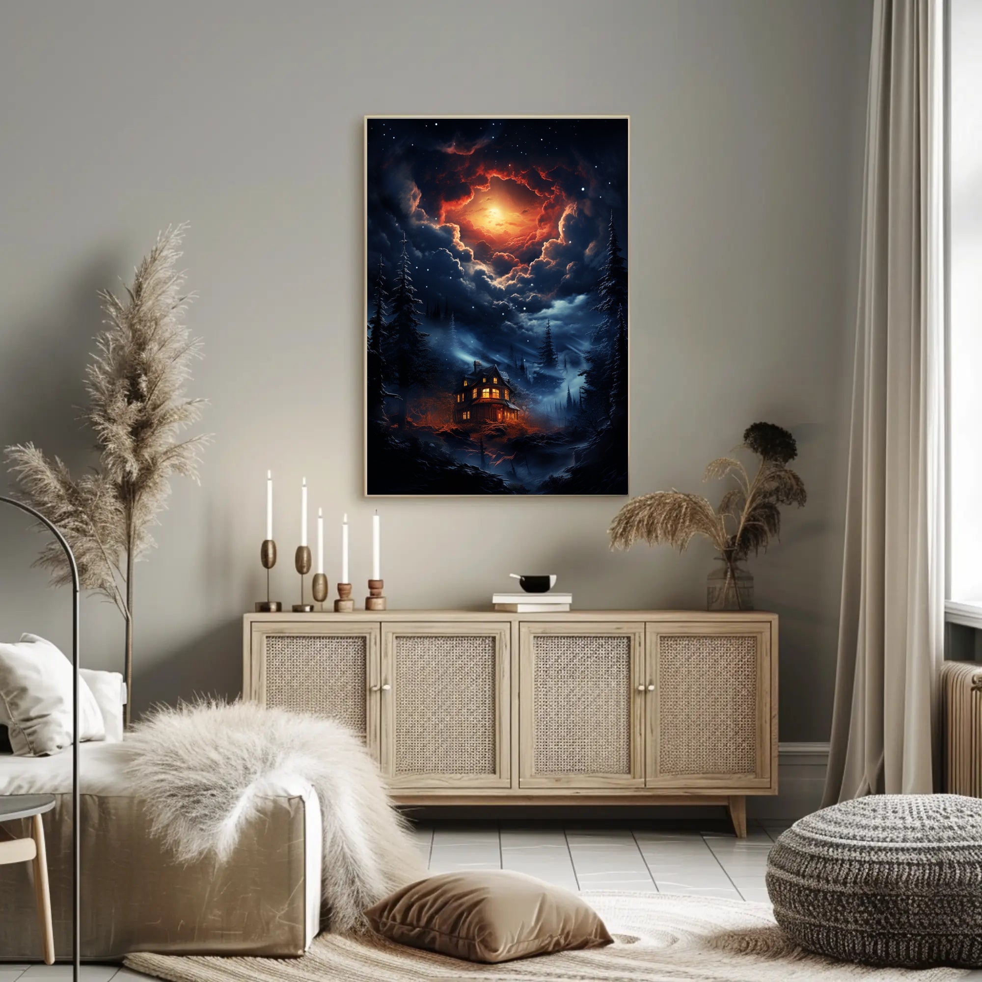 Enchanted Nightscape Poster