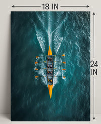 Rowing In Harmony Poster PosterGoat