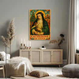 Saint Catherine of Siena Catholic Art Heritage Poster