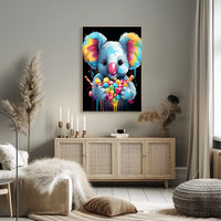 Colorful Koala Delight Poster