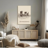 Stonehenge Illustration Poster