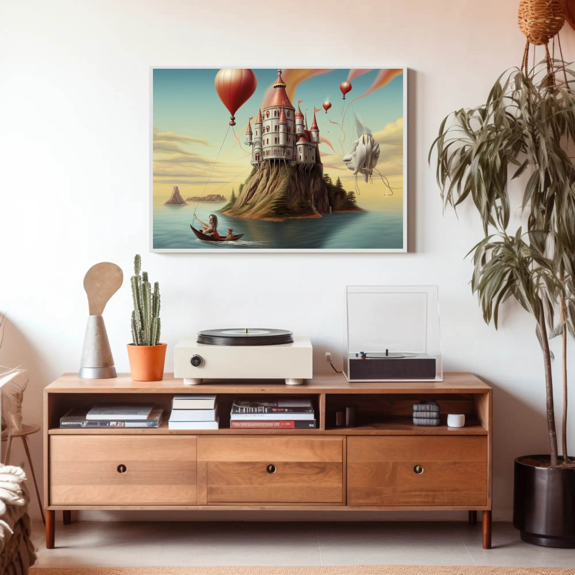 Majestic Fairy-Tale Castle Fantasy or Mythology Poster