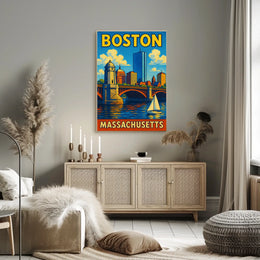 Boston Skyline Poster