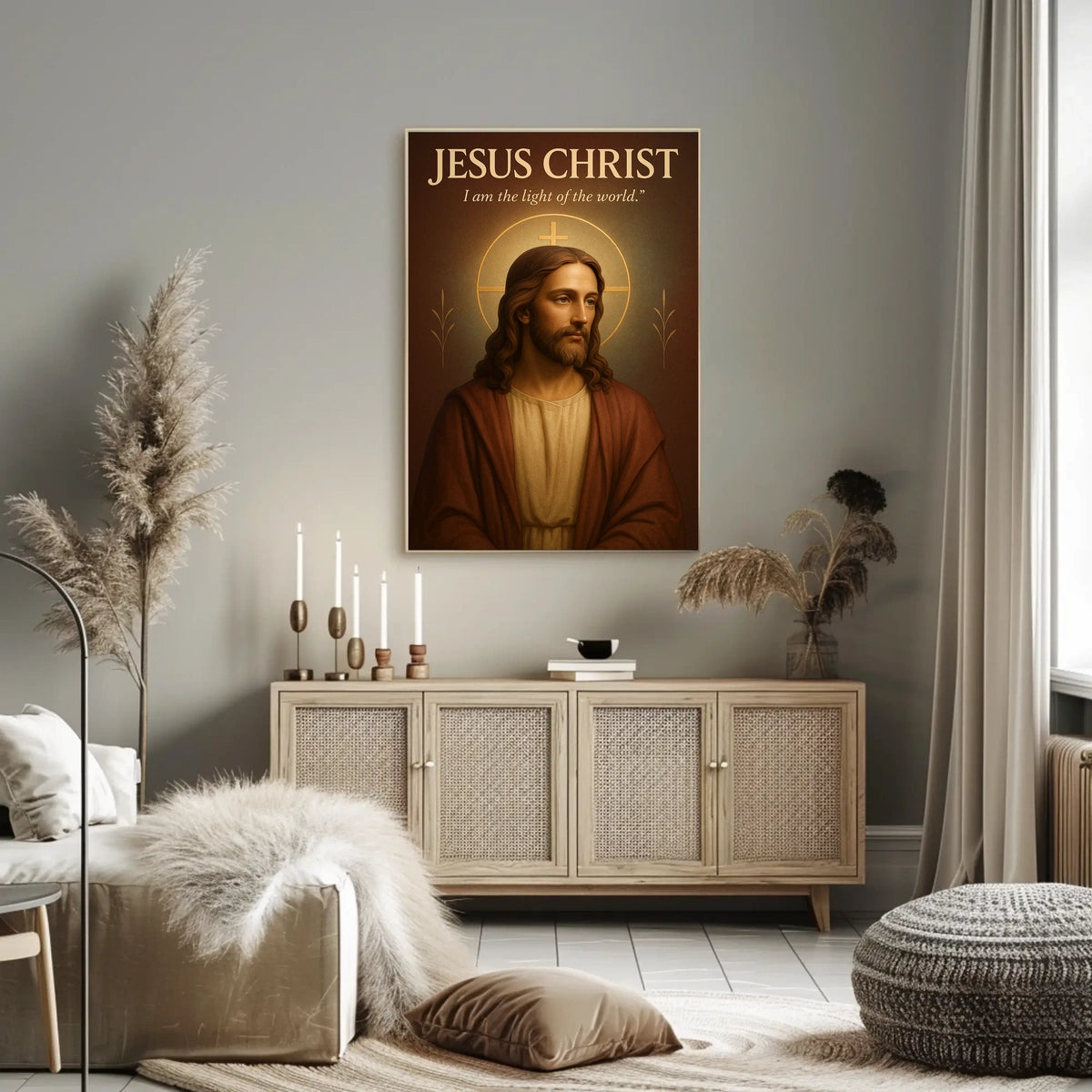 Jesus Christ Light Of The World Poster