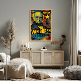Martin Van Buren 8th President of the United States Graffiti Pop Art Poster