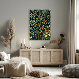 Vibrant Botanical Garden Wall Art Print