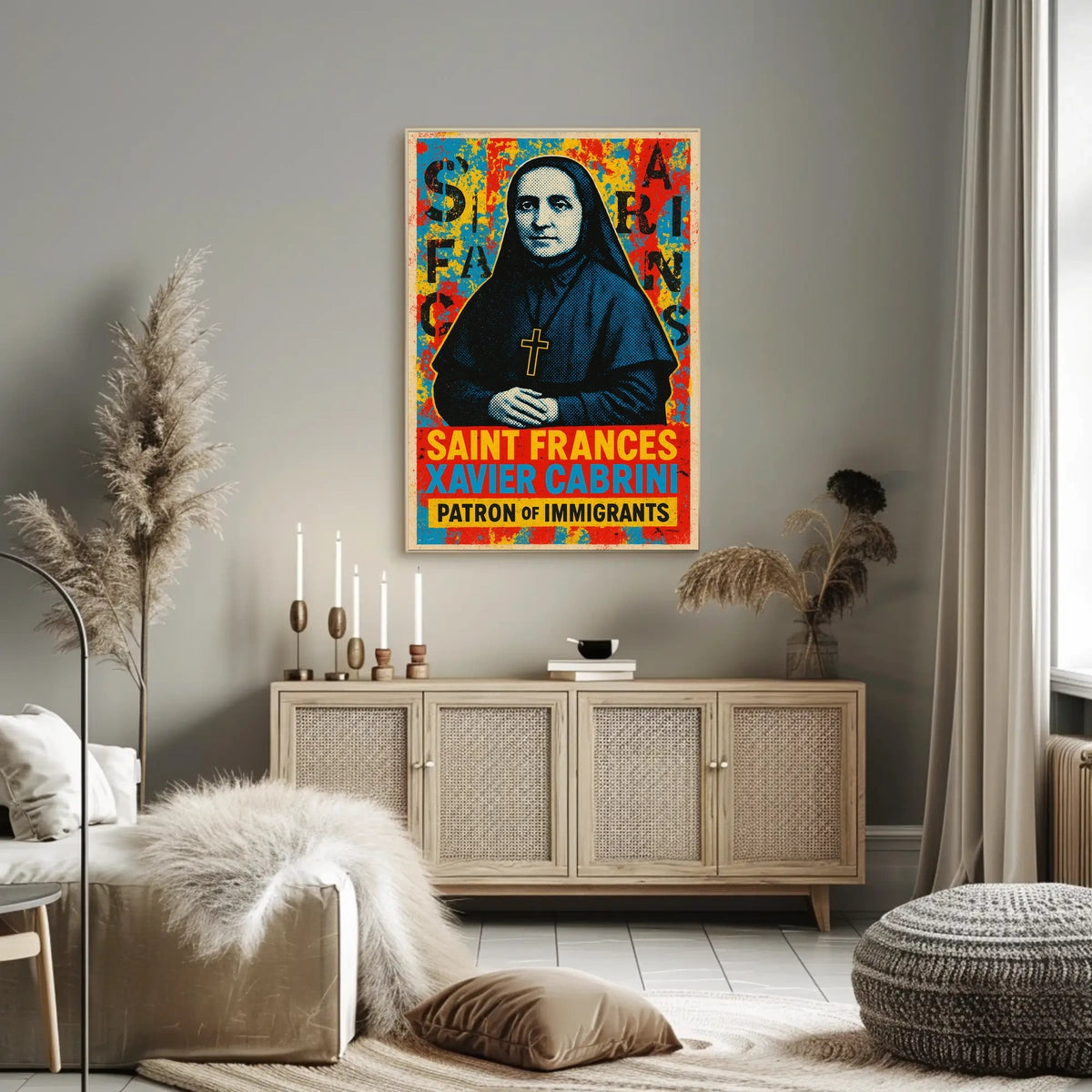 Saint Frances Xavier Cabrini Patron Of Poster