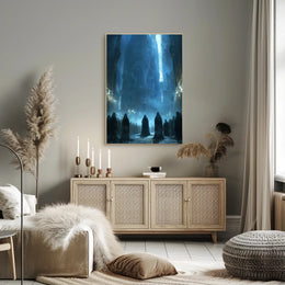 Mystical Gothic Cathedral Dark Fantasy Poster PosterGoat