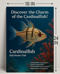 Discover the Charm of the Cardinalfish Poster PosterGoat