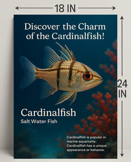 Discover the Charm of the Cardinalfish Poster PosterGoat