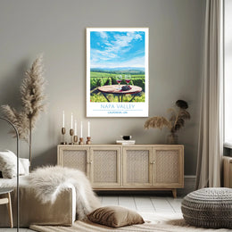 Napa Valley Wine Country Travel Poster