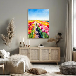 Netherlands Keukenhof Gardens Tulip Fields Poster