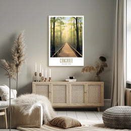 Congaree Tranquil Pathway Travel Poster Print