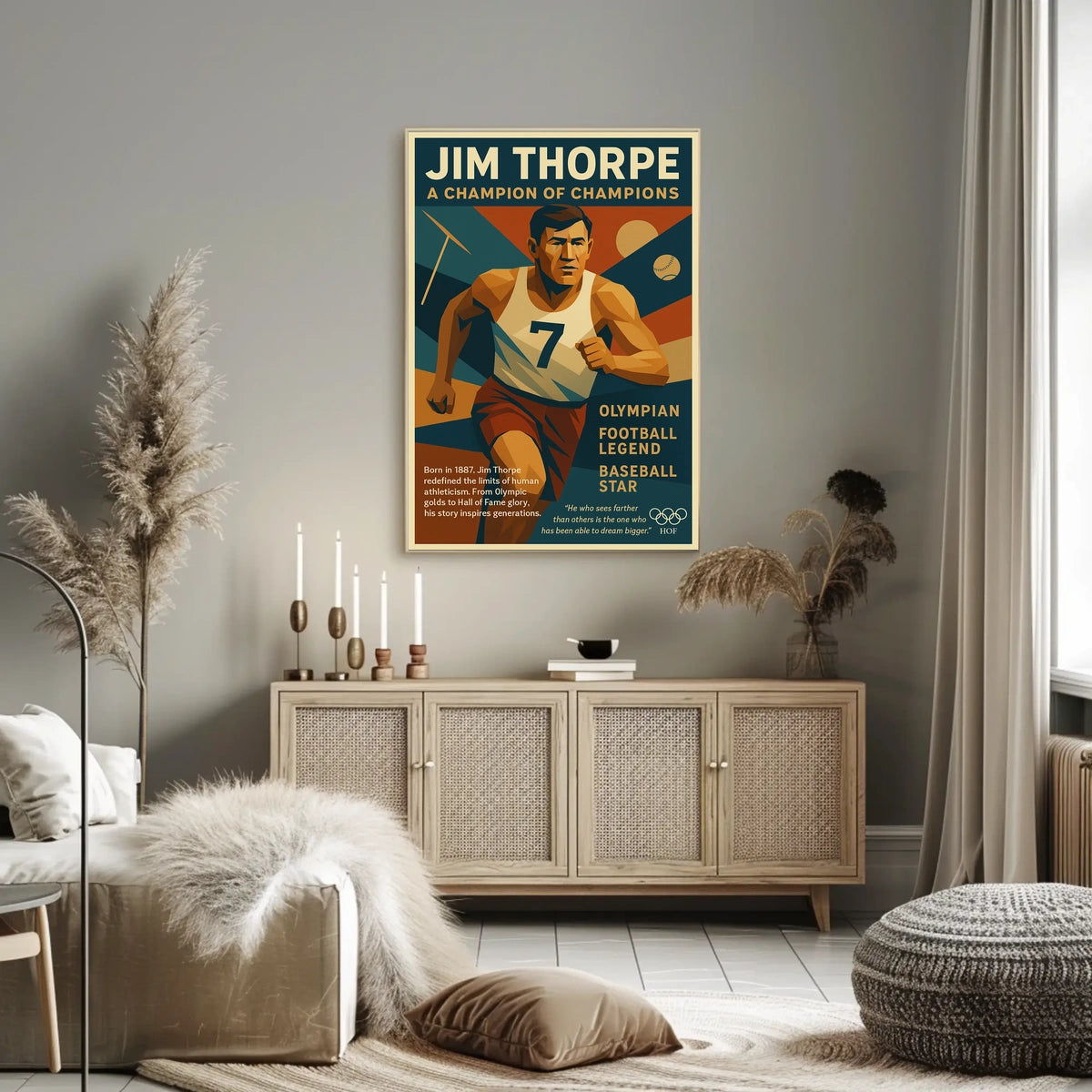 Jim Thorpe Legendary Champion Poster