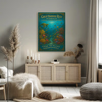 Great Barrier Reef Australia Underwater Marine Life Poster