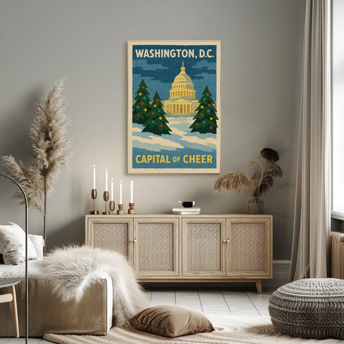 Washington DC Capitol Poster