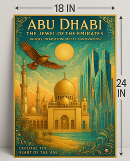 Abu Dhabi's Tradition Meets Modernity: Cultural or Heritage Poster