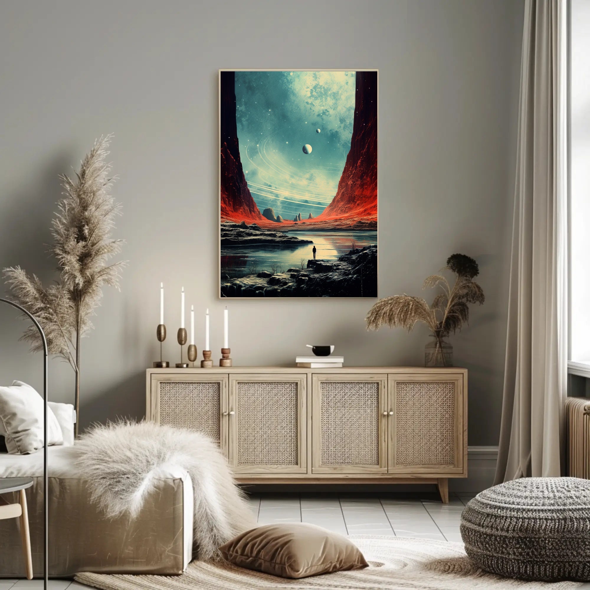 Cosmic Landscape Exploration Poster PosterGoat