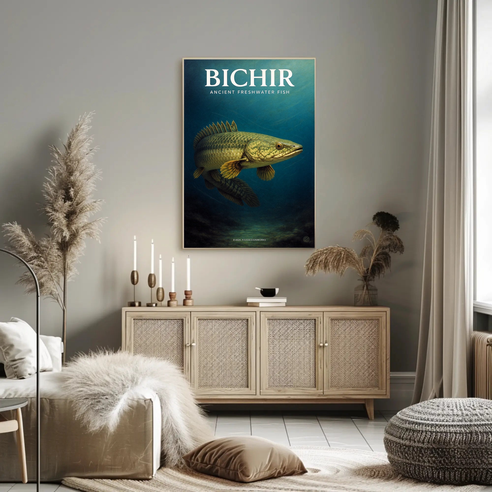 Bichir Ancient Freshwater Fish Poster PosterGoat
