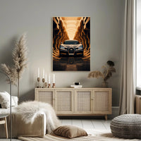 Futuristic Elegance on Wheels Poster PosterGoat