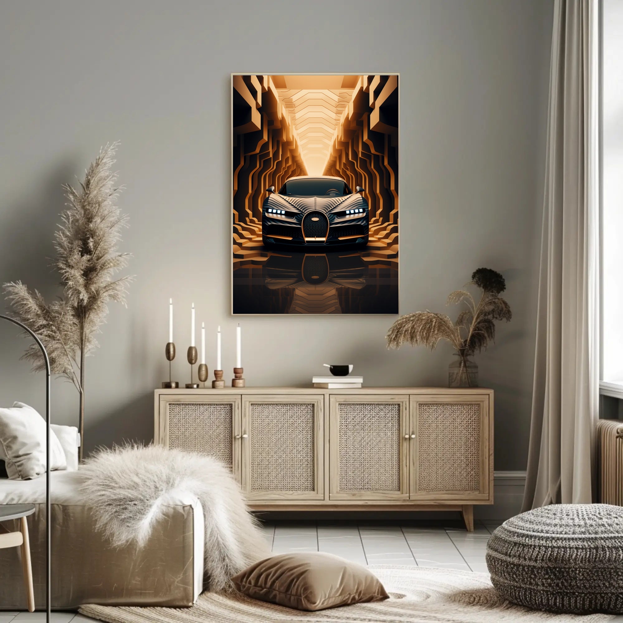 Futuristic Elegance on Wheels Poster PosterGoat