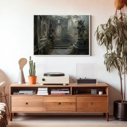 Mystical Renaissance Garden Fantasy Poster Art