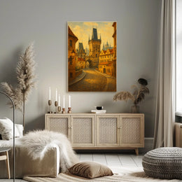 Enchanted Medieval Street Poster