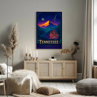 Tennessee Dreamscape Poster Vintage Travel Wall Art