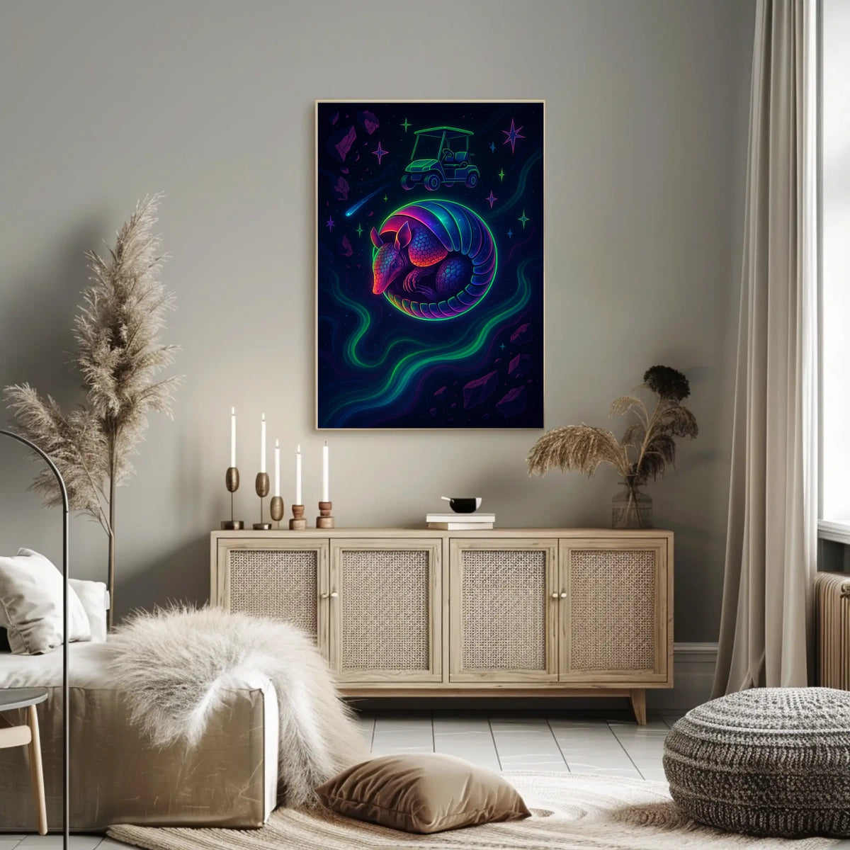 Cosmic Armadillo Adventure Poster