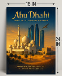 Abu Dhabi: Harmony of Tradition and Progress Travel Poster
