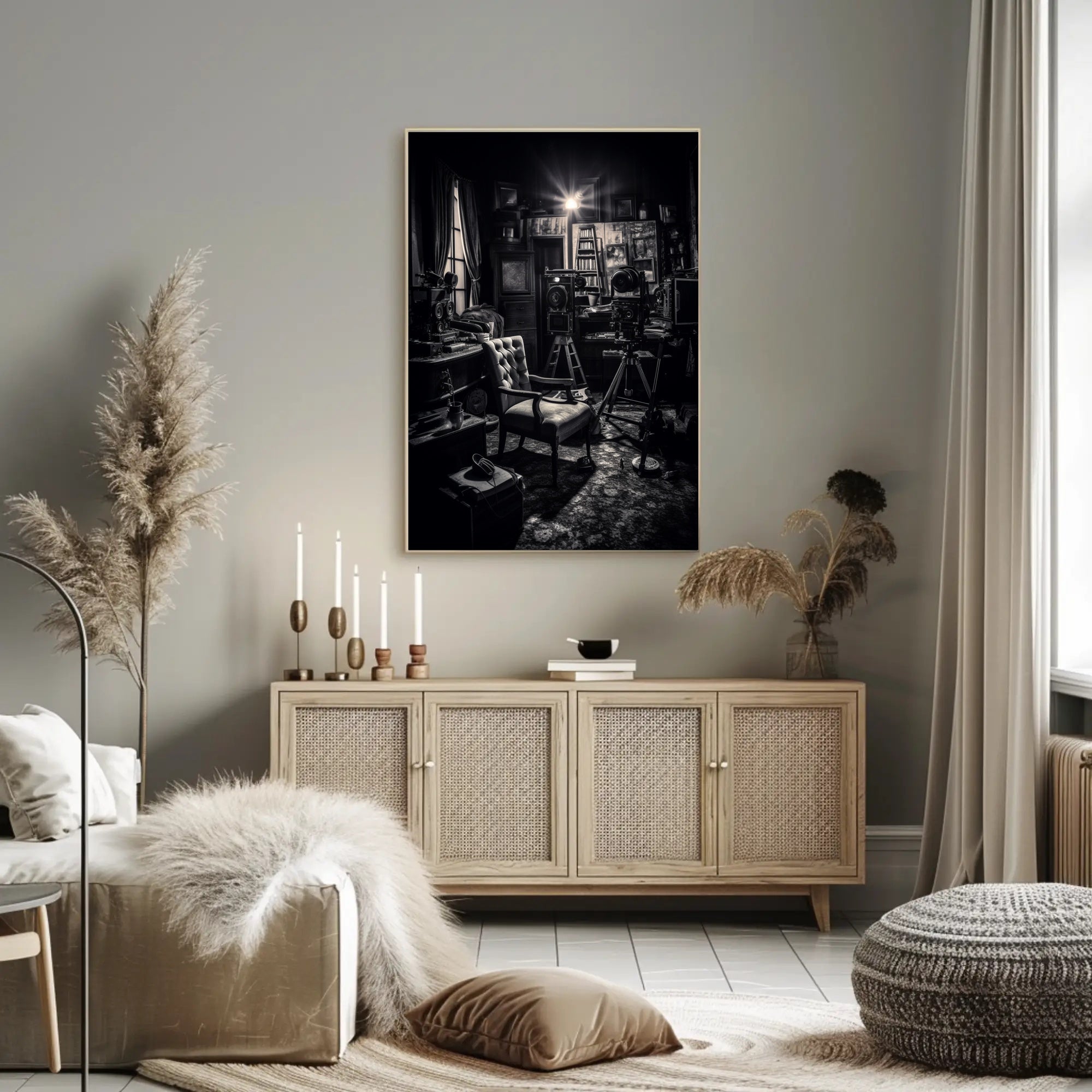 Vintage Film Studio Scene Poster