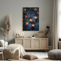 Enchanted Lanterns And Roses Poster