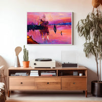 Sunset Harbor Serenity Poster