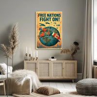 Free Nations Unite Poster