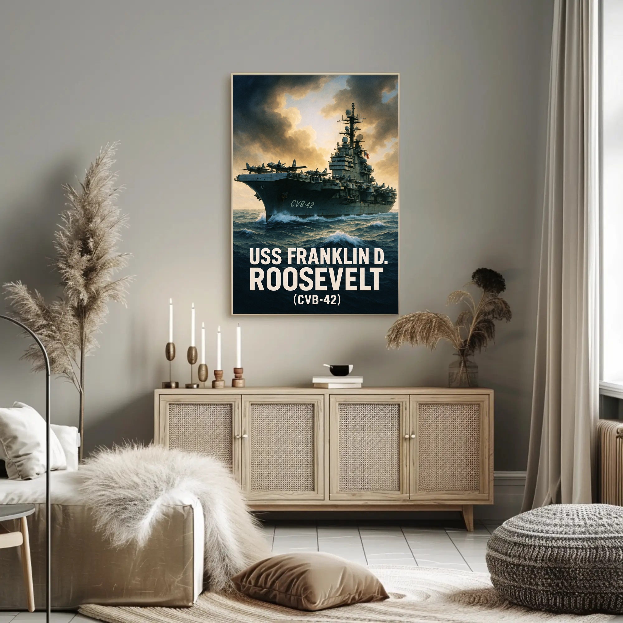 USS Franklin D. Roosevelt (CVB-42) Poster PosterGoat
