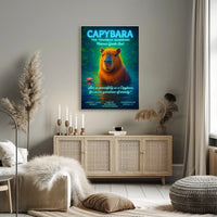 Capybara The Tranquil Guardian Poster