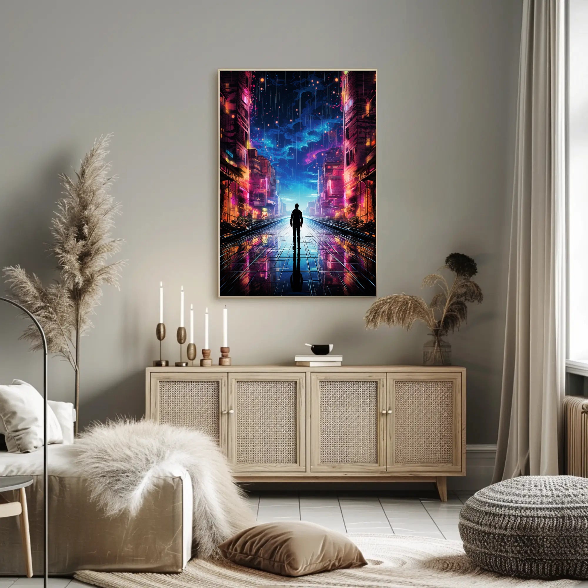 Neon City Dreams Poster
