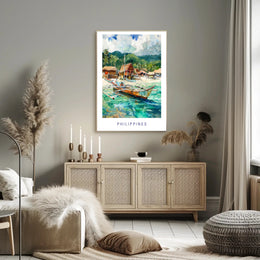 Philippines Tropical Paradise Travel Poster PosterGoat