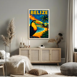 Belize Tropical Paradise Poster