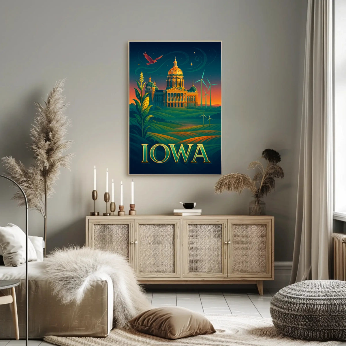 Iowa A Land of Heritage and Innovation Poster