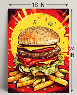 Burger Bliss Poster PosterGoat