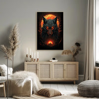 The Enigmatic Wolf At Dusk Poster